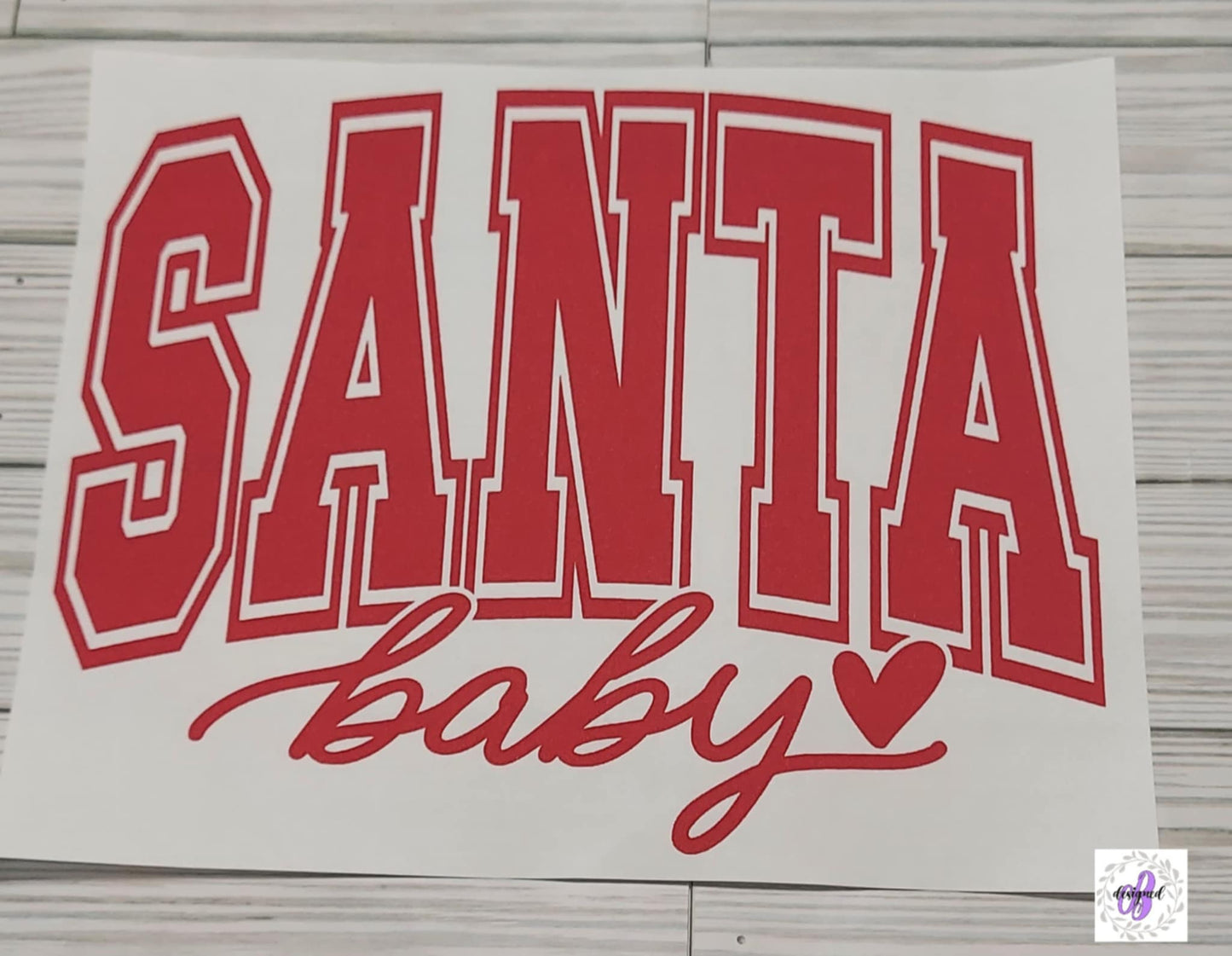 SANTA BABY VARSITY