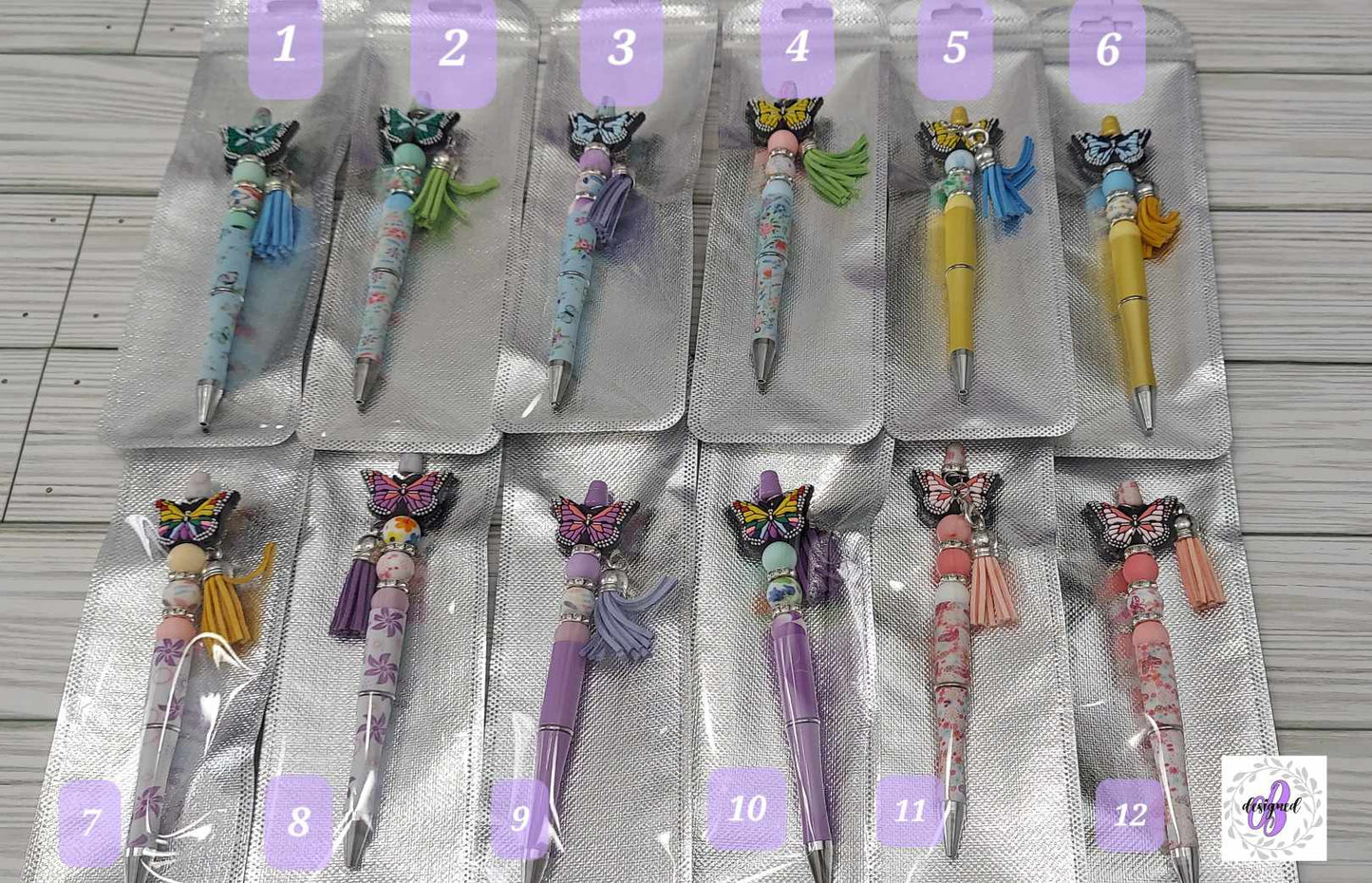 BUTTERFLY BEADED PENS