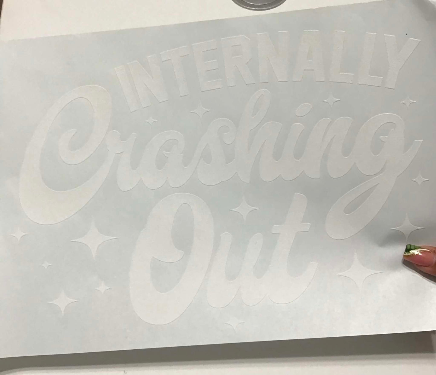 INTERNALLY CRASHING OUT