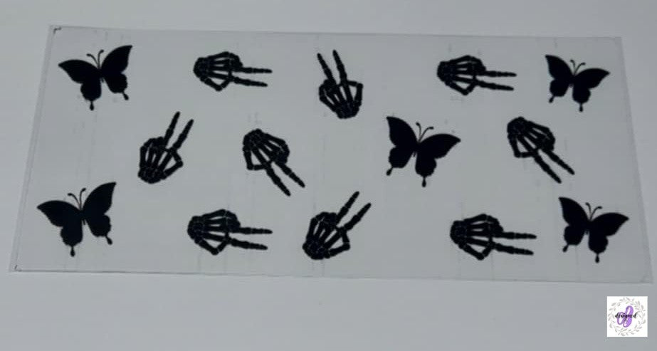BLACK SKULL BUTTERFLY