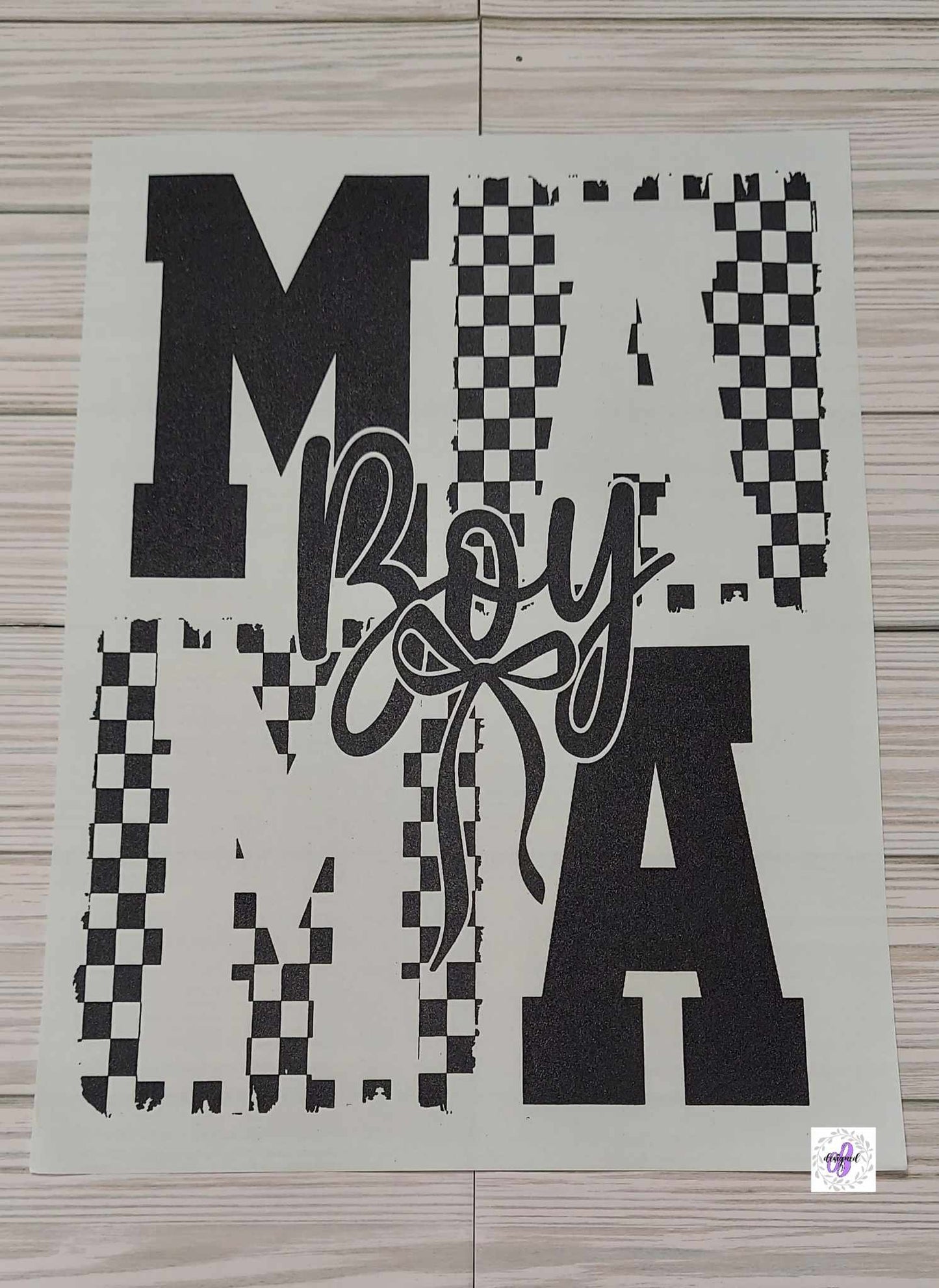 BOY MAMA CHECKERED