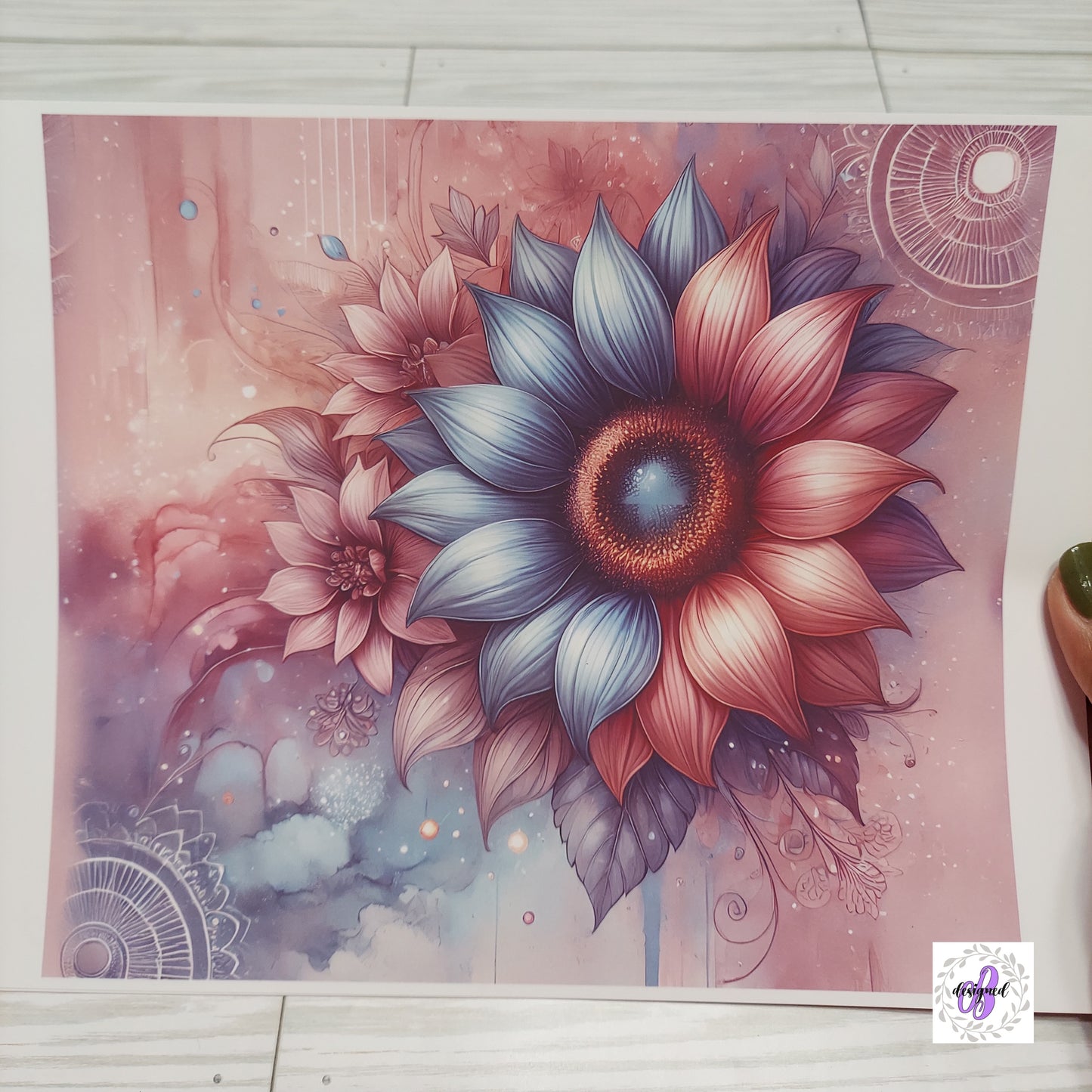 20oz - COLORFUL SUNFLOWER