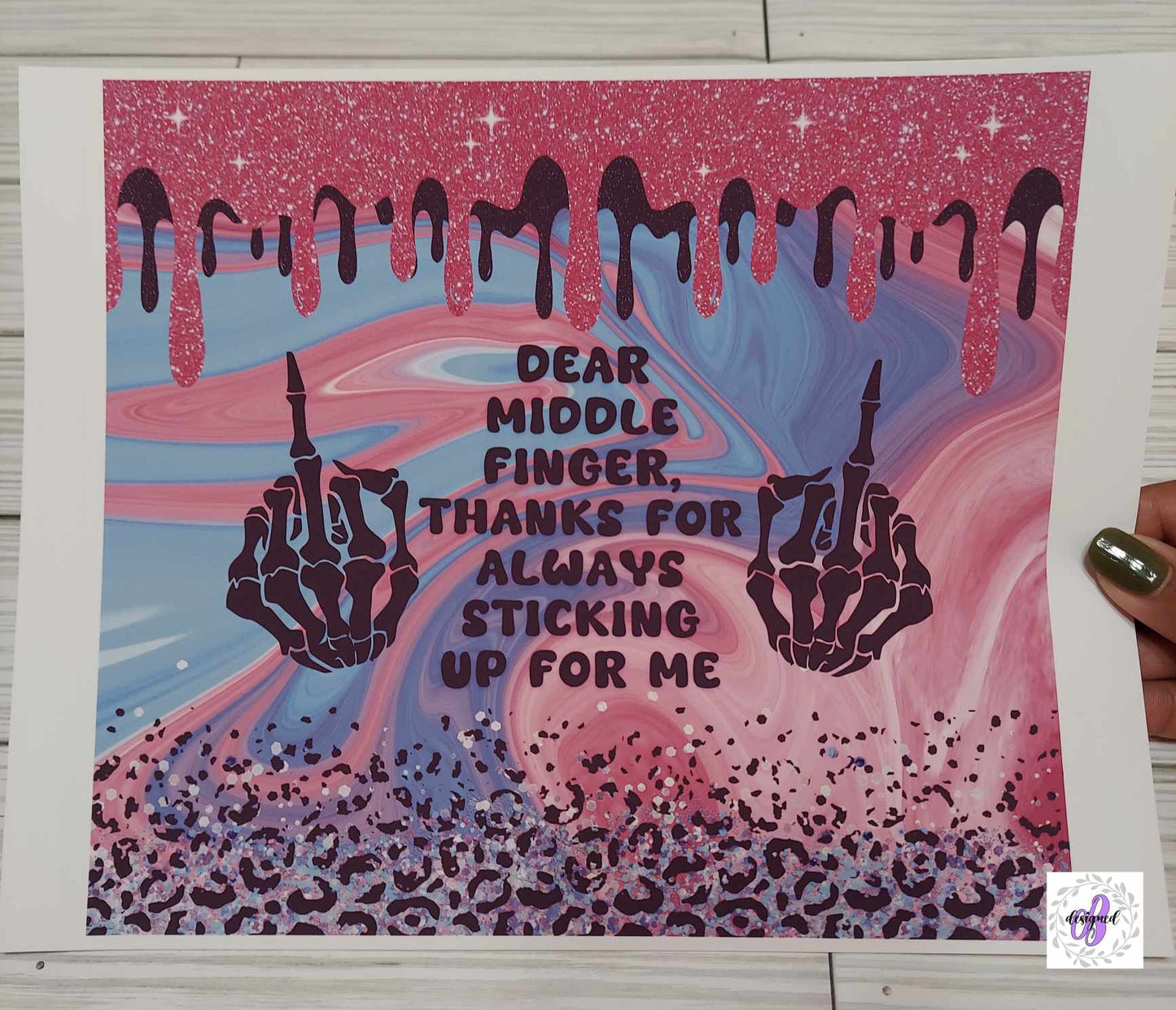 20oz - DEAR MIDDLE FINGER