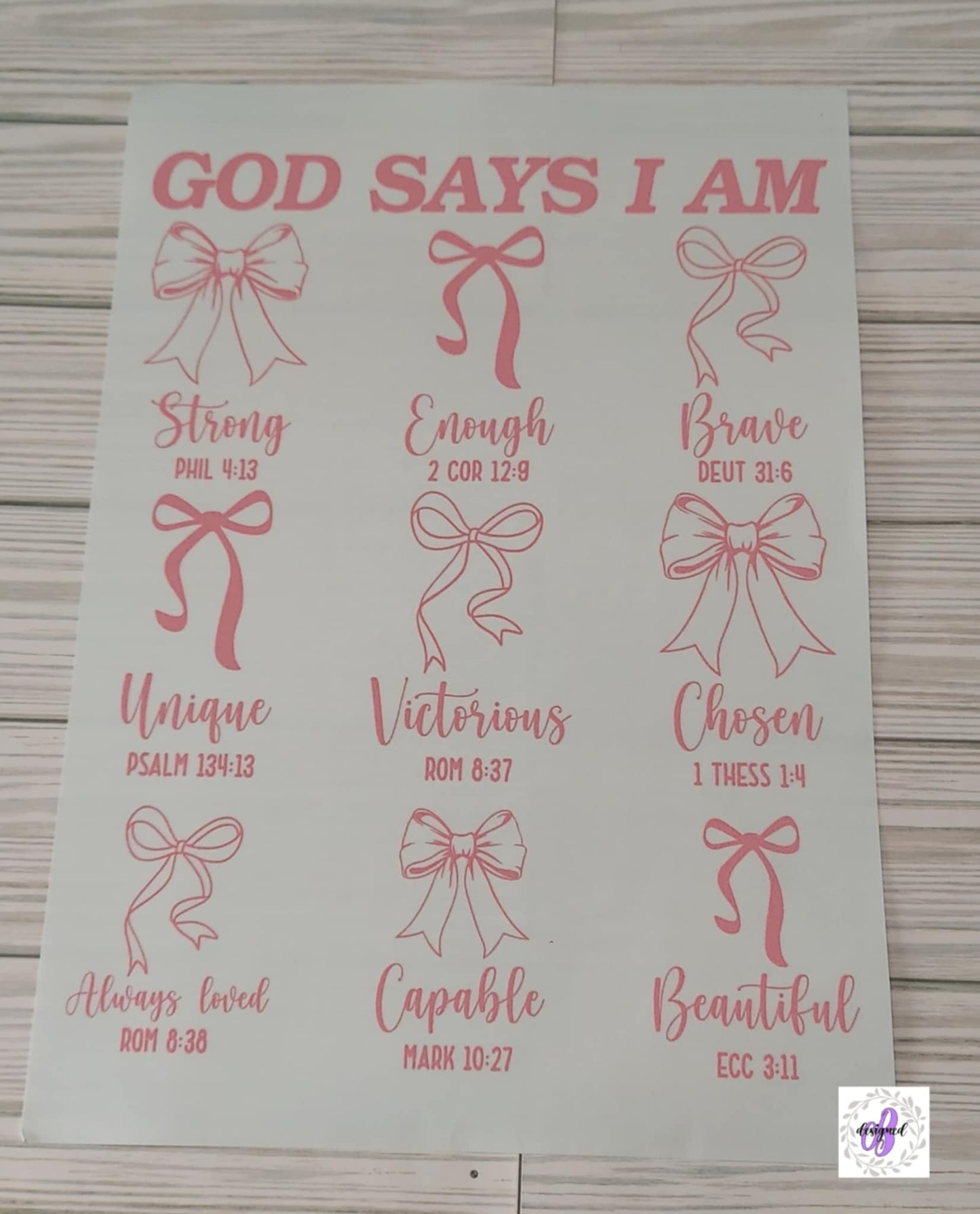 GOD SAYS I AM BOW