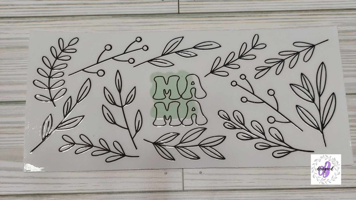MAMA FLORAL GREEN