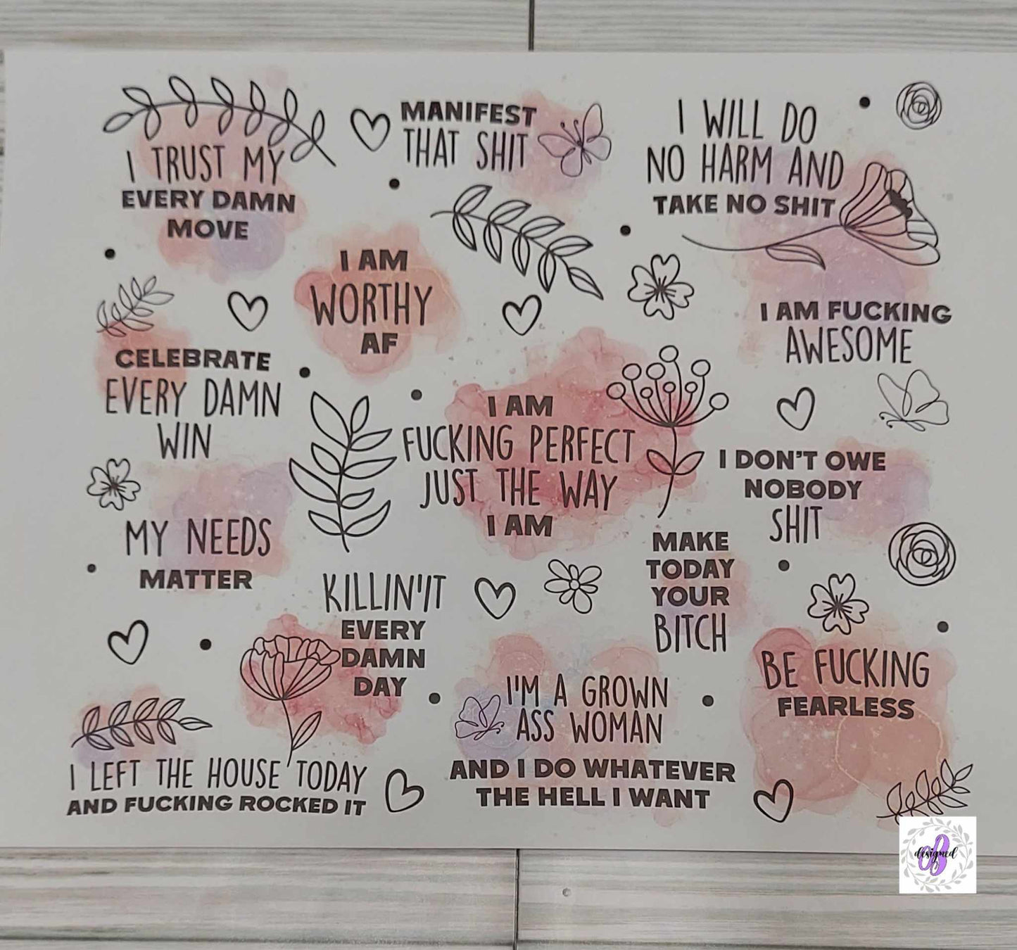 20oz - MOTIVATIONAL AFFIRMATIONS