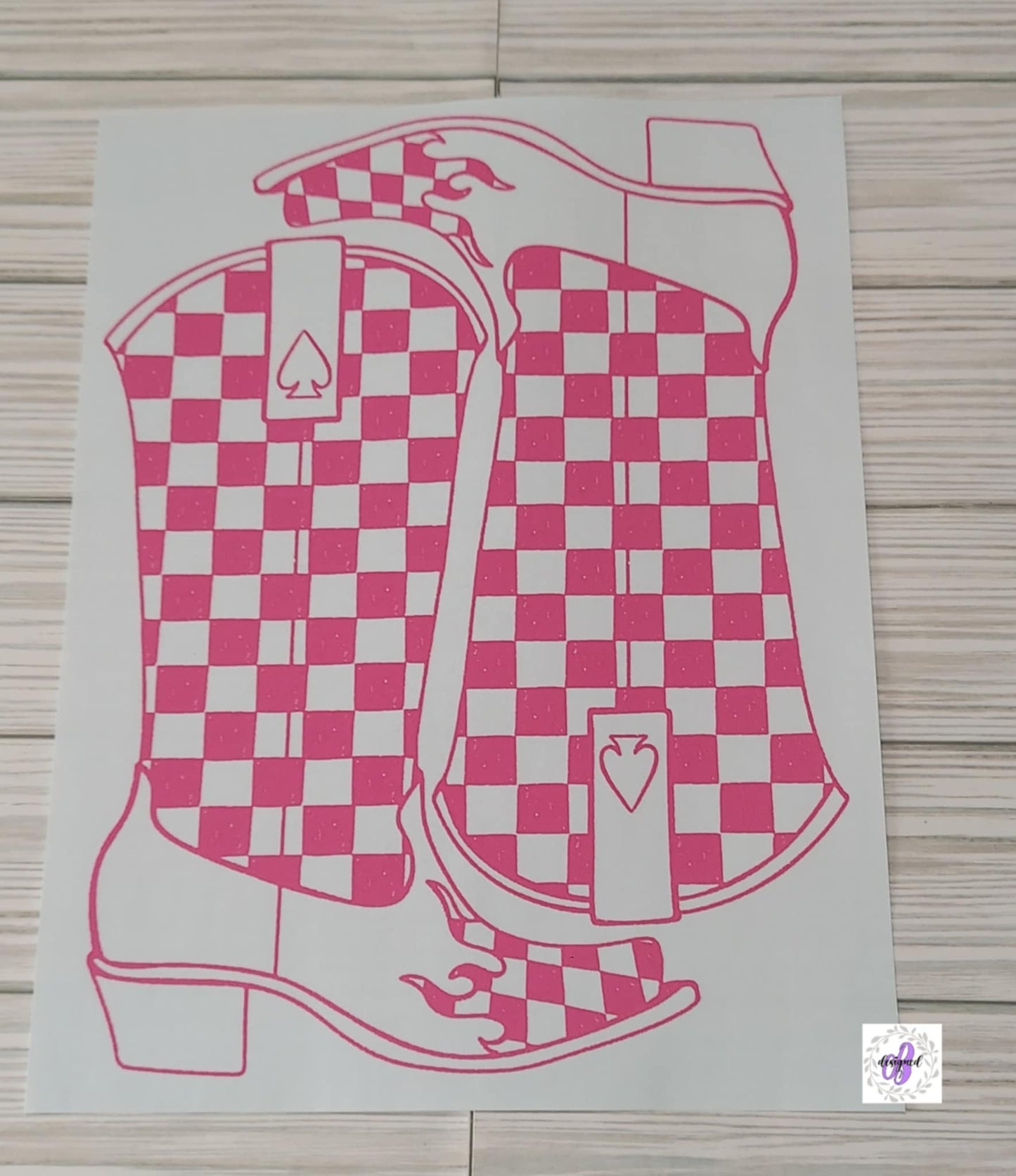 PINK BOOTS