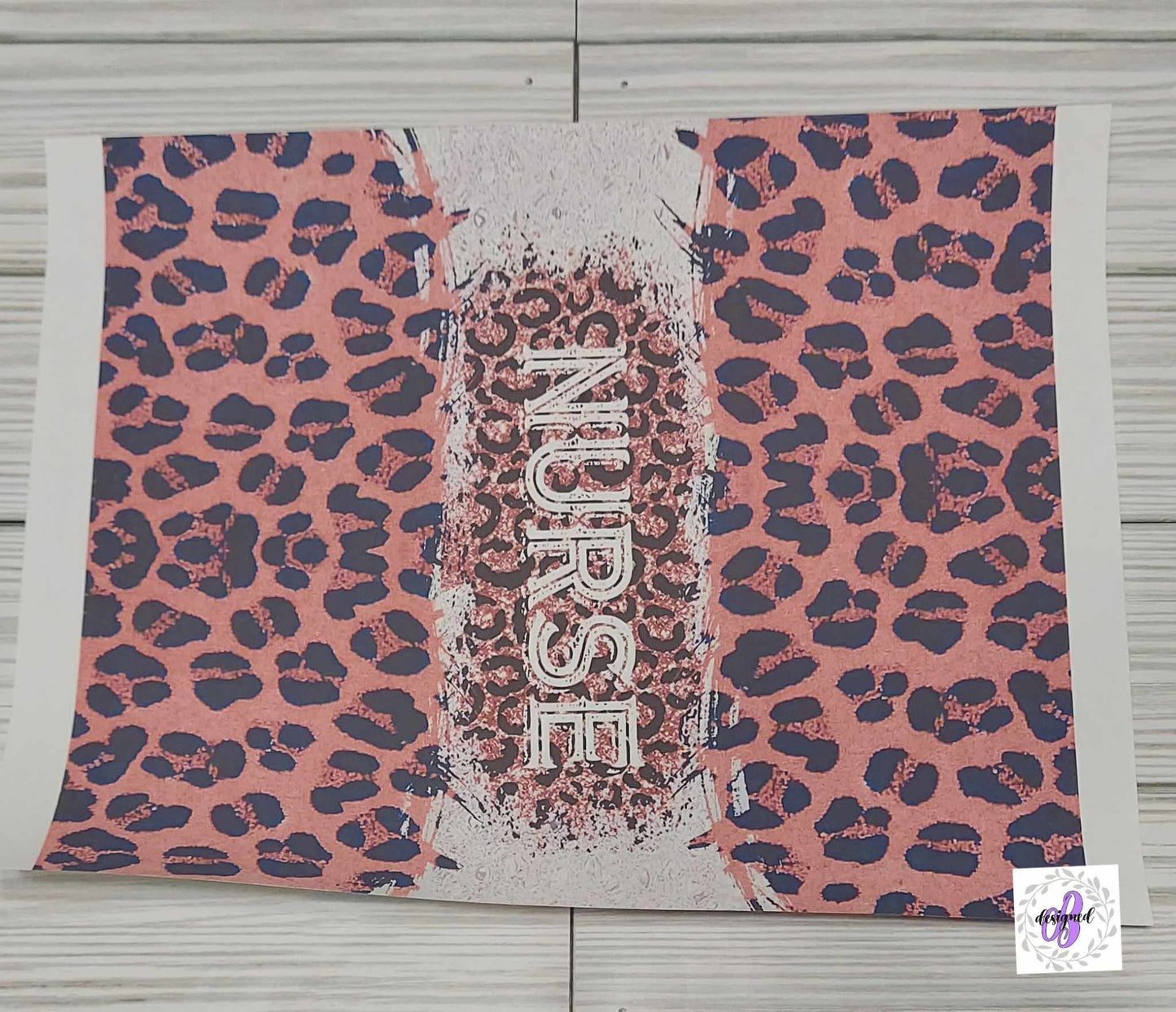 20oz - PINK NURSE CHEETAH