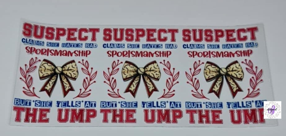 SUSPECT BAD SPORTSMANSHIP