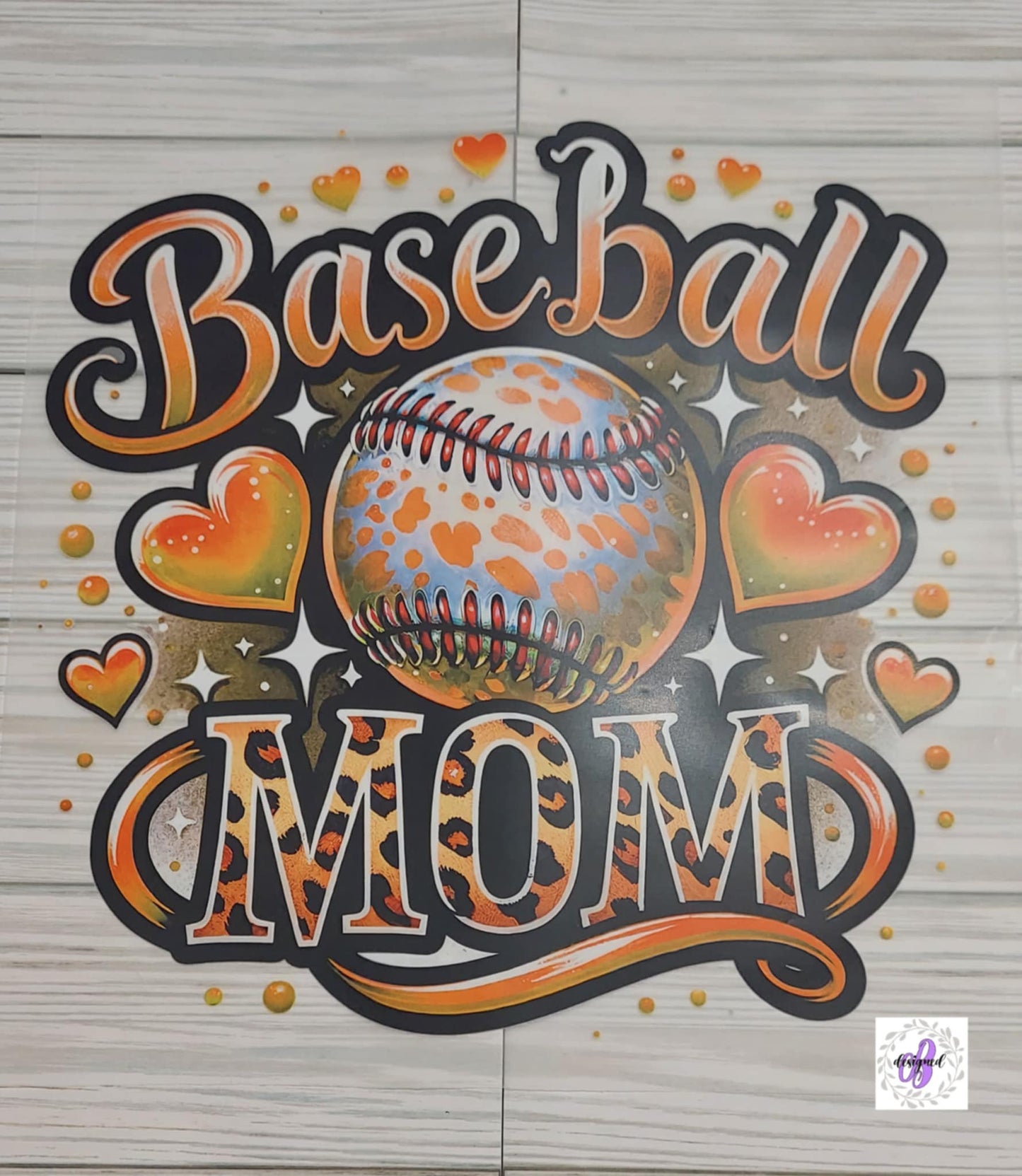 BASEBALL MOM ORANGE