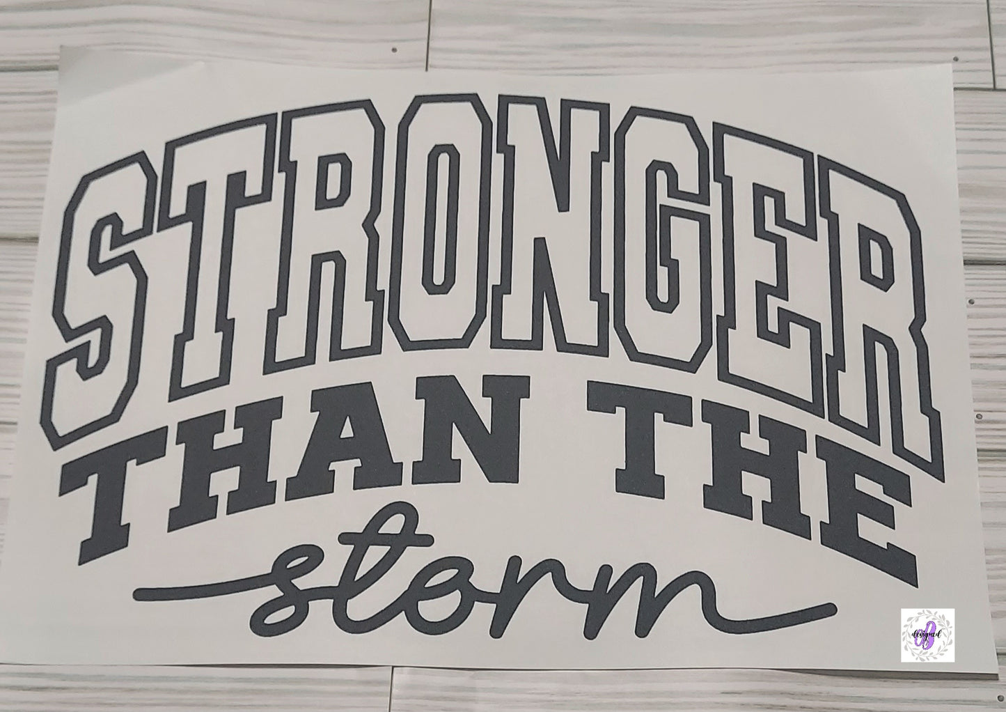 STRONGER THAN THE STORM