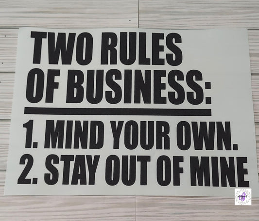 TWO RULES