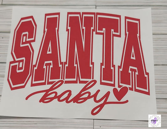 SANTA BABY VARSITY