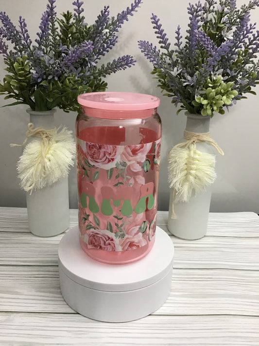 READY TO SHIP - GLASS - MAMA LIGHT PINK