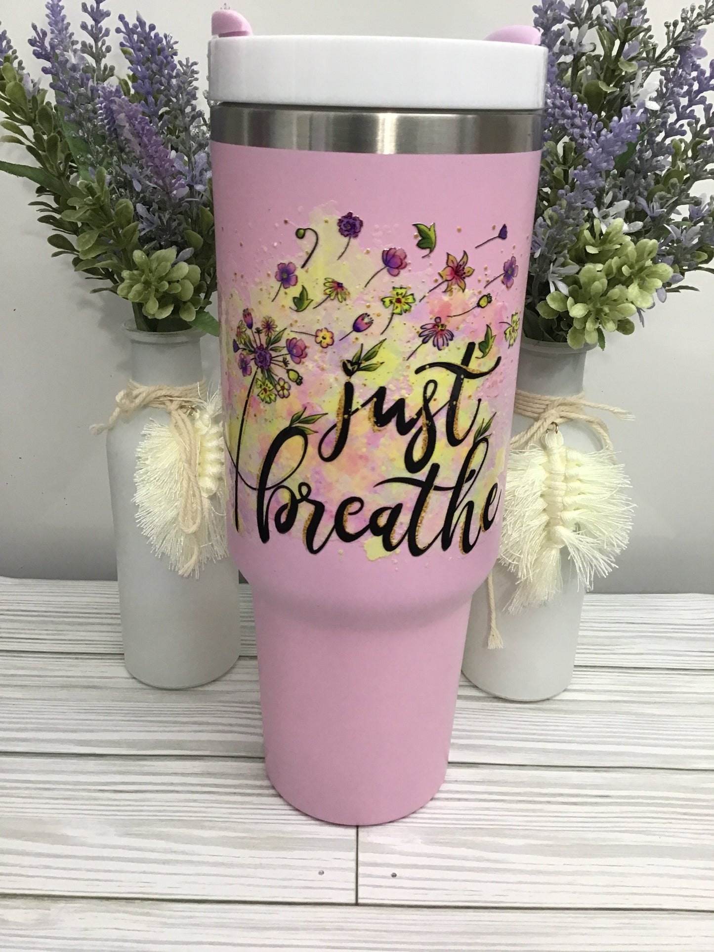 Ready TO SHIP - STAINLESS STEEL -JUST BREATHE