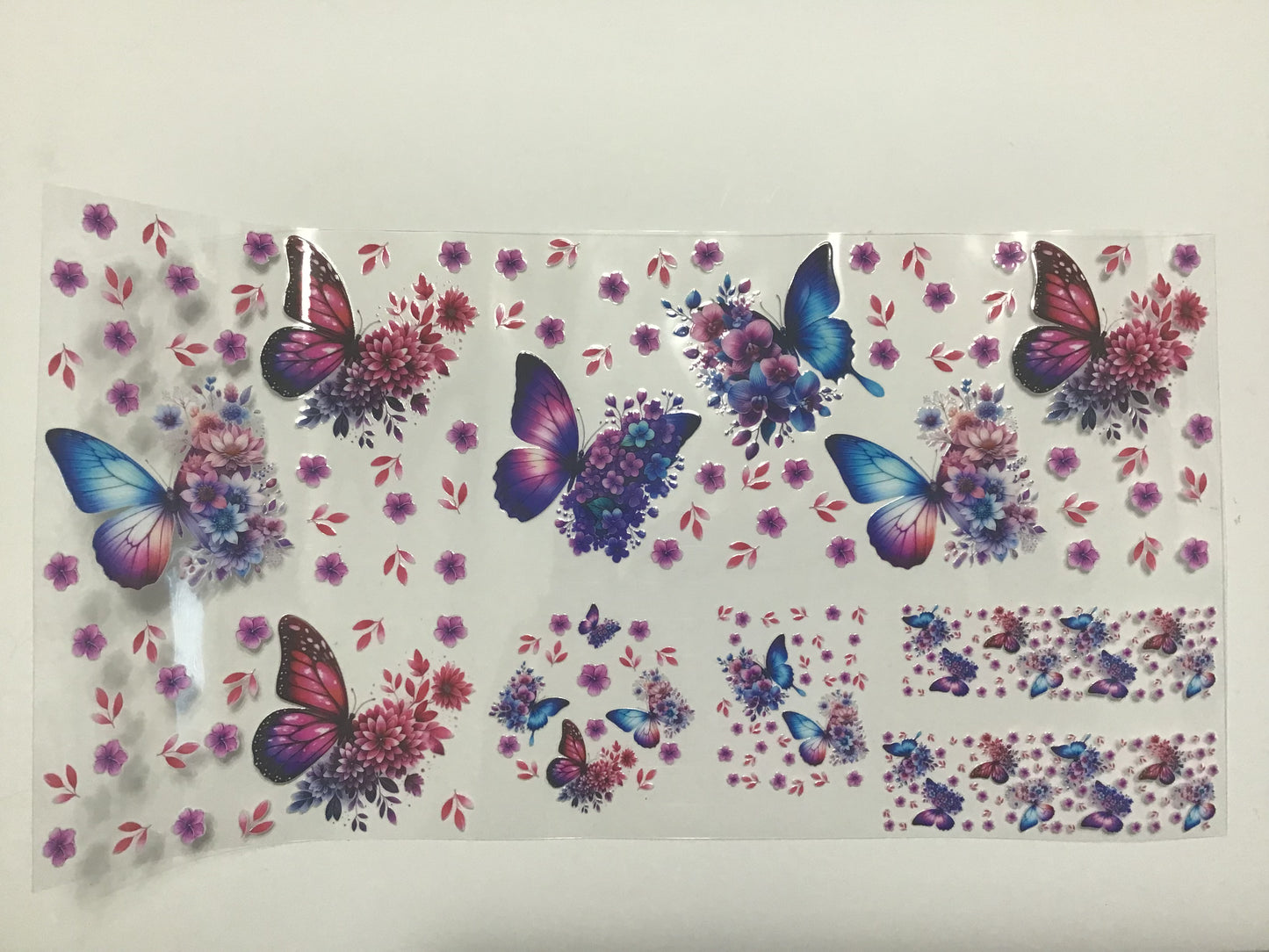 PINK AND BLUE BUTTERFLIES