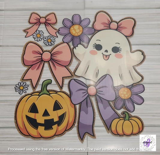 GHOST PUMPKIN BOW