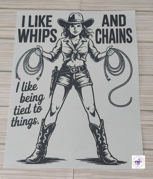 I LIKE WHIPS AND CHAINS