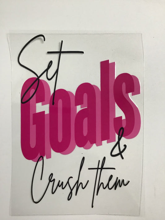 SET GOALS