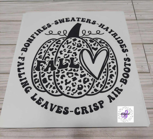 FALL HEART PUMPKIN CHEETAH