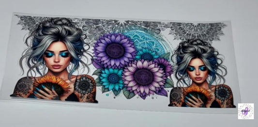 GIRL SUNFLOWERS