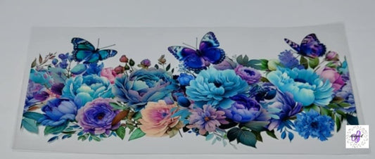 PURPLE BUTTERFLY FLORAL