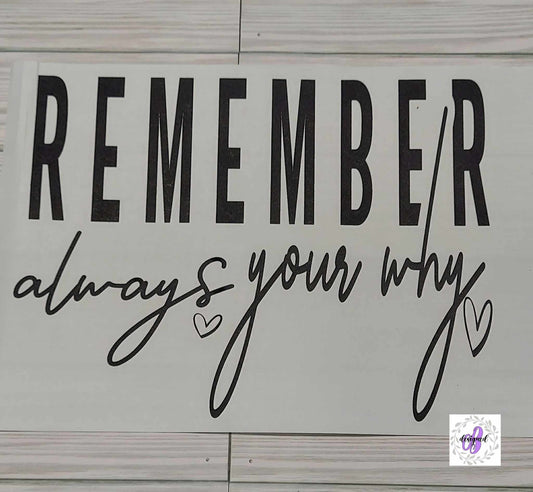REMEMBER YOUR WHY