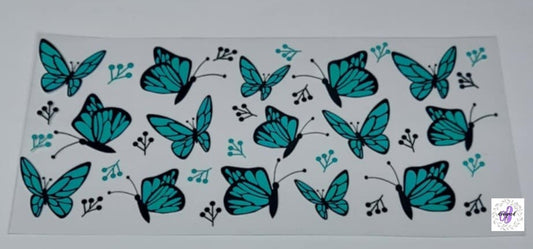 TEAL BUTTERFLIES