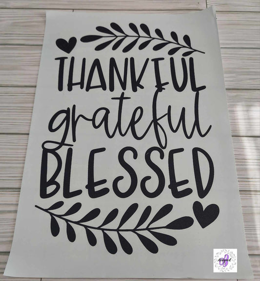 THANKFUL GRATEFUL BLESSED