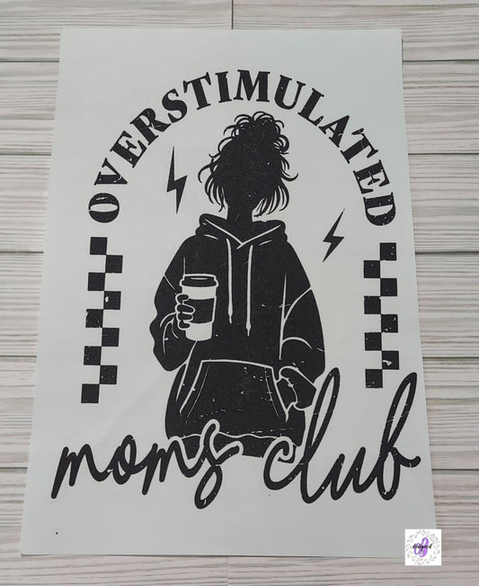 OVERSTIMULATED MOMS CLUB CHECKERED