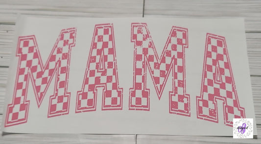 MAMA PINK CHECKERED